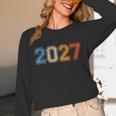 Class Of 2027 Graduate Shirts For Men Women Graduation Retro Unisex Long Sleeve T-Shirt