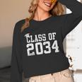 Class Of 2034 Grow With Me First Day Of School Graduation Unisex Long Sleeve T-Shirt
