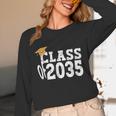 Class Of 2035 Grow With Me Boy Girl First Day Of Graduation Unisex Long Sleeve T-Shirt