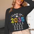 Class Of 2035 Grow With Me Checklist Graduation Unisex Long Sleeve T-Shirt