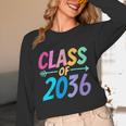 Class Of 2036 First Day Kindergarten Grow With Me Graduation Unisex Long Sleeve T-Shirt