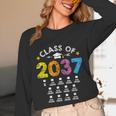 Class Of 2037 Grow With Me Checklist Graduation Unisex Long Sleeve T-Shirt