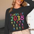 Class Of 2038 Senior Class 2038 Idea Graduation Grow With Me Unisex Long Sleeve T-Shirt