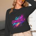 Cowabunga Retro 80s 90s Nostalgia Slang Neon Grunge Art Unisex Long Sleeve T-Shirt