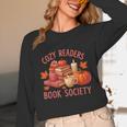 Cozy Readers Book Society Teacher Reading Floral Pumpkin Tee Unisex Long Sleeve T-Shirt Cozy Readers Book Society Teacher Reading Floral Pumpkin Tee Unisex Long Sleeve T-Shirt