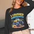 I Crushed Kindergarten Monster Truck Graduation Boys Kids Unisex Long Sleeve T-Shirt