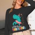 Cute Magical Ballerina Dino Unicorn Preschool Graduation Unisex Long Sleeve T-Shirt