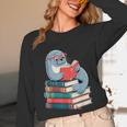 Cute Reading Seal On Books Book Lover Unisex Long Sleeve T-Shirt