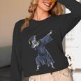 Dabbing Graduate Zebra Team Mascot Graduation Senior Shirt Unisex Long Sleeve T-Shirt