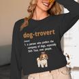 Dog-Trovert Shih Tzu Humor Definition Introvert Unisex Long Sleeve T-Shirt