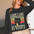 I Don't Like Morning People Introvert Introverted Antisocial Unisex Long Sleeve T-Shirt