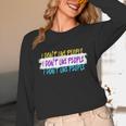 I Don't Like People Sarcastic Humanity Hater Introvert Unisex Long Sleeve T-Shirt