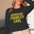 Dungeon Crawler Carl Yellow Text Logo LitRPG Series Book Unisex Long Sleeve T-Shirt
