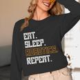 Eat Sleep Robotics Repeat Shirt Graduation Unisex Long Sleeve T-Shirt