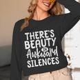 Embracing Awkward Silences Introvert Humor Antisocial Unisex Long Sleeve T-Shirt