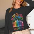 Equality Love Peace Compassion Books Protest Women Girls Kid Unisex Long Sleeve T-Shirt