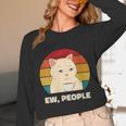 Ew People Introvert Cat Lover Crazy Colorful Cat Lady Unisex Long Sleeve T-Shirt Ew People Introvert Cat Lover Crazy Colorful Cat Lady Unisex Long Sleeve T-Shirt