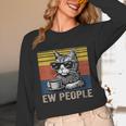 Ew People Introvert Cat Lover Crazy Vintage Cat Lady Unisex Long Sleeve T-Shirt Ew People Introvert Cat Lover Crazy Vintage Cat Lady Unisex Long Sleeve T-Shirt