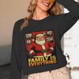 Family Christmas Retro Santa Holiday Nostalgia Vibes Unisex Long Sleeve T-Shirt