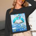 Frutiger Aero Aesthetic Tech Book Butterfly Unisex Long Sleeve T-Shirt