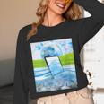 Frutiger Aero Aesthetic Tech Water Fishes Monitor Screen Unisex Long Sleeve T-Shirt Frutiger Aero Aesthetic Tech Water Fishes Monitor Screen Unisex Long Sleeve T-Shirt