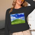 Frutiger Aero Meadow Aesthetic Y2k 2000s Ironic Nostalgic Unisex Long Sleeve T-Shirt