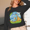 Frutiger Aero Y2K Fashion Trends Statement Piece Tech Orange Unisex Long Sleeve T-Shirt