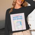 Fun Cute Introvert Cat Character Quote Men Women Unisex Long Sleeve T-Shirt