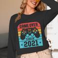 Game Over Class Of 2021 Shirt Students Graduation Unisex Long Sleeve T-Shirt