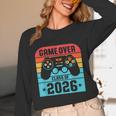 Game Over Class Of 2026 Shirt Students Last Day Graduation Unisex Long Sleeve T-Shirt