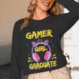 Gamer Girl Graduate Shirt Girls Kids Gamer Graduation Unisex Long Sleeve T-Shirt