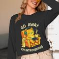 Go Away I'm Introverting Cat Coffee Headphones Unisex Long Sleeve T-Shirt Go Away I'm Introverting Cat Coffee Headphones Unisex Long Sleeve T-Shirt