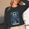 Gothic Girl Tarot Card Introverted Reader And Reading Unisex Long Sleeve T-Shirt