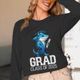 Grad Class Of 2025 Boys Shark Graduation Graduated Unisex Long Sleeve T-Shirt