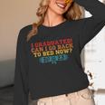I Graduated Can I Go Back To Bed Now Graduation 2023 Unisex Long Sleeve T-Shirt