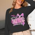 Graduation 2027 Senior 2027 Class Of 2027 Coquette Pink Girl Unisex Long Sleeve T-Shirt