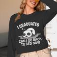 Graduation Animal Zoo Panda Bear I Graduated Panda Student Unisex Long Sleeve T-Shirt