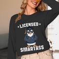 Graduation Penguin Licensed Smartass Graduate Unisex Long Sleeve T-Shirt