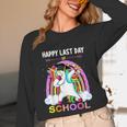 Happy Last Days Of School Graduation Class 2022 Unicorn Girl Unisex Long Sleeve T-Shirt