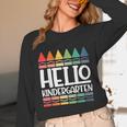 Hello Kindergarten First Day Back To School Graduation Unisex Long Sleeve T-Shirt
