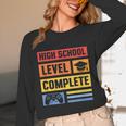 High School Level Complete Class Of 2024 Senior Graduation Unisex Long Sleeve T-Shirt
