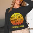 I'm Outstanding Retro Introvert Mountain Trip Lover Unisex Long Sleeve T-Shirt