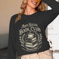 Introvert Books Club Member Coffee Book Lovers Vintage Unisex Long Sleeve T-Shirt