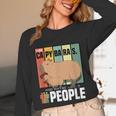 Introvert Capybara Rodent Animal Lover Antisocial Retro Unisex Long Sleeve T-Shirt
