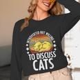 Introvert Cat Kitten Quote For Feline Whisperer Unisex Long Sleeve T-Shirt