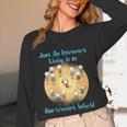 Introvert Extrovert Cartoon In Asstrovert World Unisex Long Sleeve T-Shirt Introvert Extrovert Cartoon In Asstrovert World Unisex Long Sleeve T-Shirt