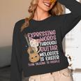 Introvert Guitarist Expressing Words Through Guitar Melody Unisex Long Sleeve T-Shirt Introvert Guitarist Expressing Words Through Guitar Melody Unisex Long Sleeve T-Shirt