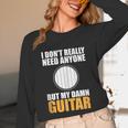 Introvert Guitarist Only Need Guitar Enjoy Acoustic Music Unisex Long Sleeve T-Shirt