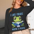 Introvert Herpetologists Amphibian Frog Lover Unisex Long Sleeve T-Shirt