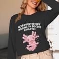 Introverted But Willing To Discuss Axolotl Salamander Unisex Long Sleeve T-Shirt Introverted But Willing To Discuss Axolotl Salamander Unisex Long Sleeve T-Shirt